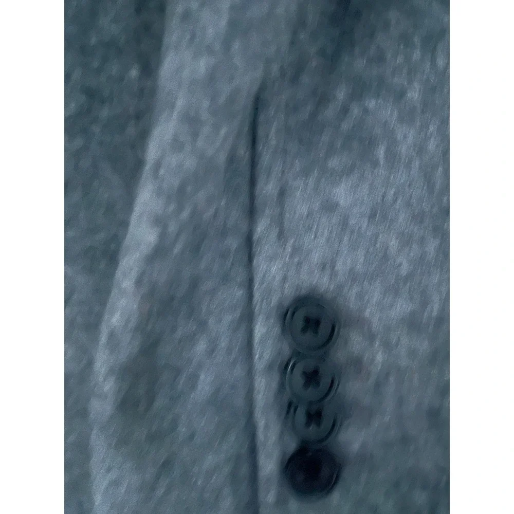 Banana Republic Slim Wool Blazer Mens 42R Gray Italian Fabric Mario Bellucci Lux